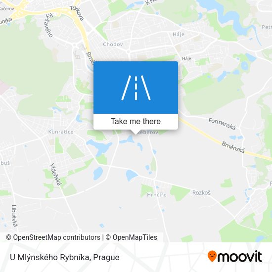 U Mlýnského Rybníka map