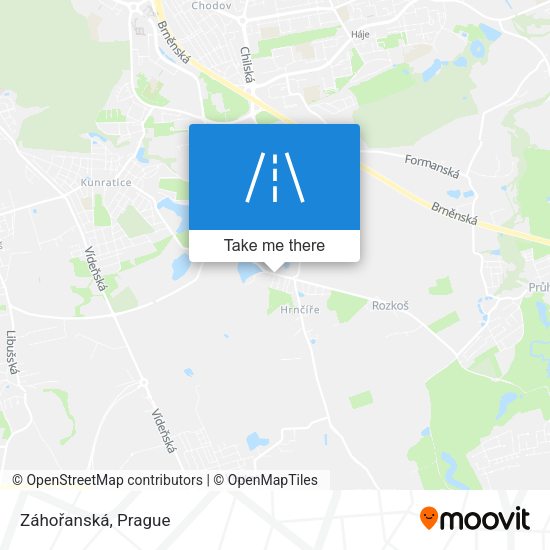 Záhořanská map