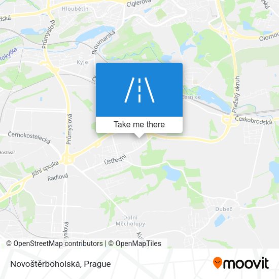 Novoštěrboholská map