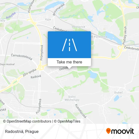 Карта Radostná