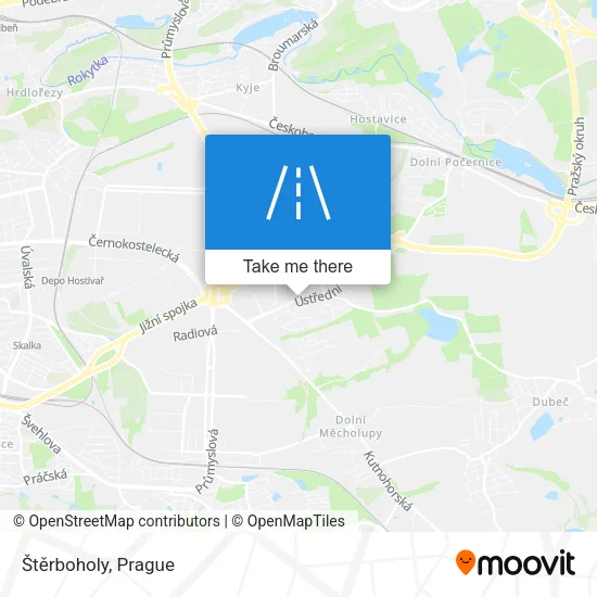 Карта Štěrboholy