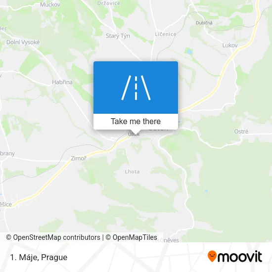 Карта 1. Máje