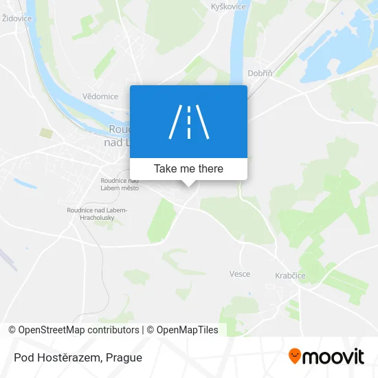 Карта Pod Hostěrazem