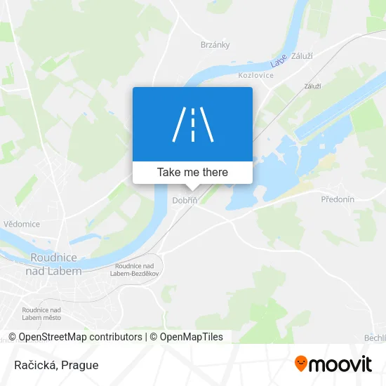 Карта Račická