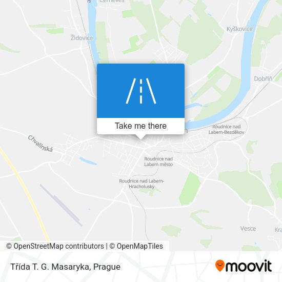 Třída T. G. Masaryka map