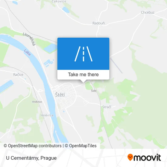 U Cementárny map