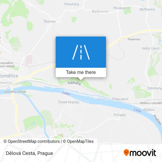 Dělová Cesta map