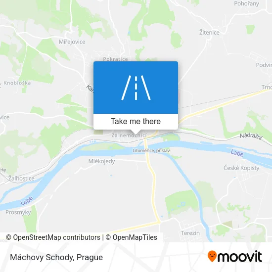 Máchovy Schody map