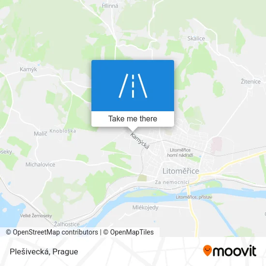 Карта Plešivecká