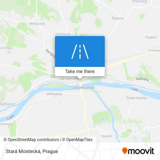 Stará Mostecká map