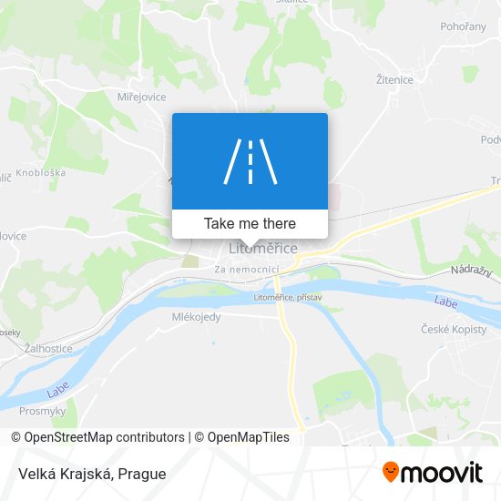Velká Krajská map