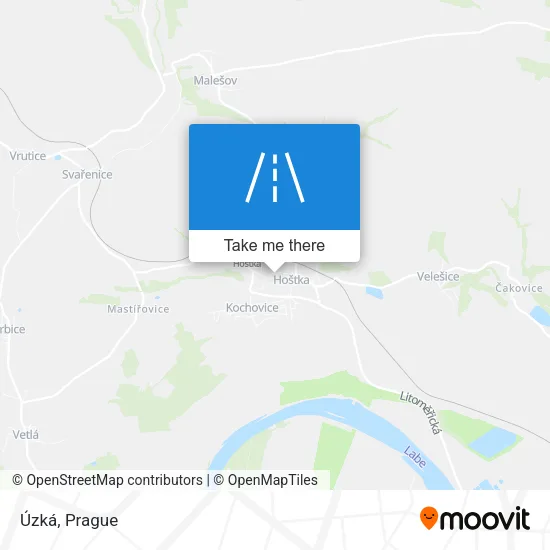 Карта Úzká