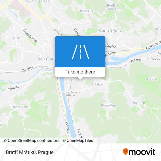 Bratří Mrštíků map