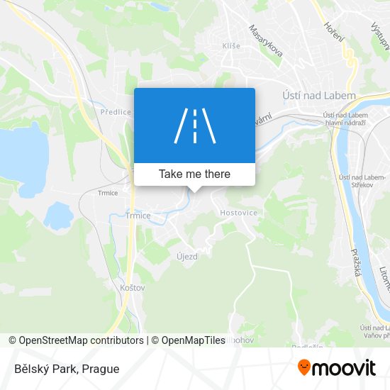 Bělský Park map