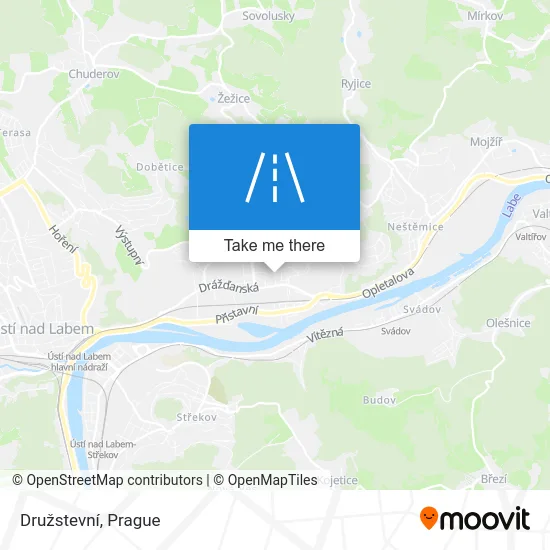 Карта Družstevní
