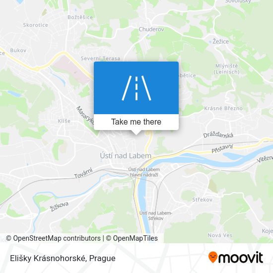 Elišky Krásnohorské map