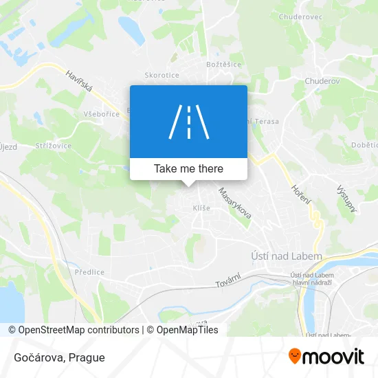 Карта Gočárova