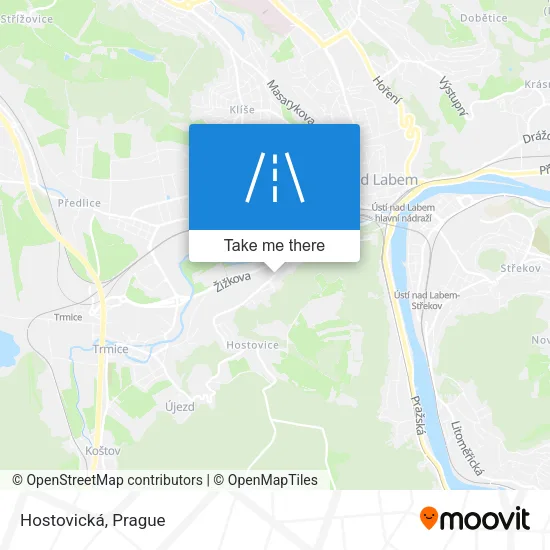 Карта Hostovická