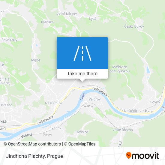 Jindřicha Plachty map