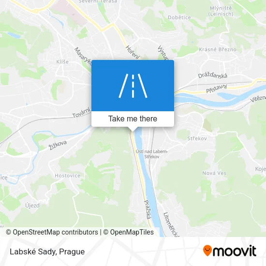 Карта Labské Sady