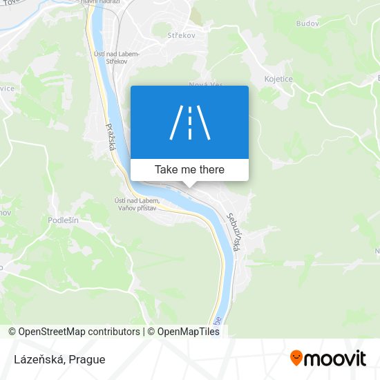 Lázeňská map