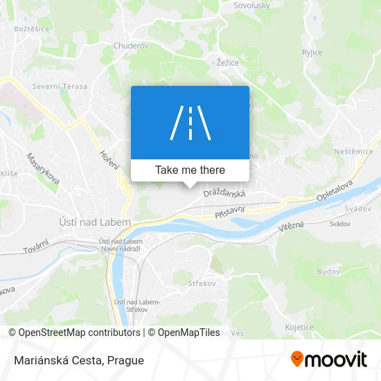 Карта Mariánská Cesta