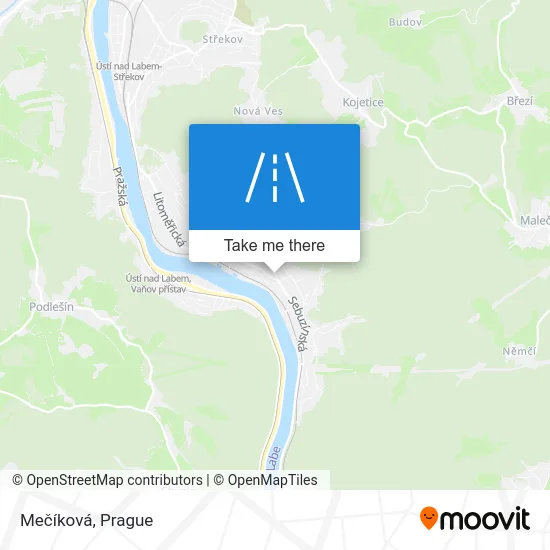 Карта Mečíková