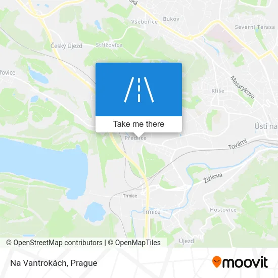 Карта Na Vantrokách