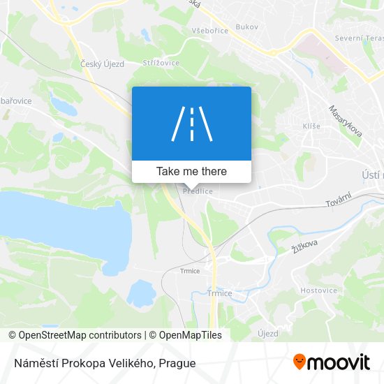 Náměstí Prokopa Velikého map