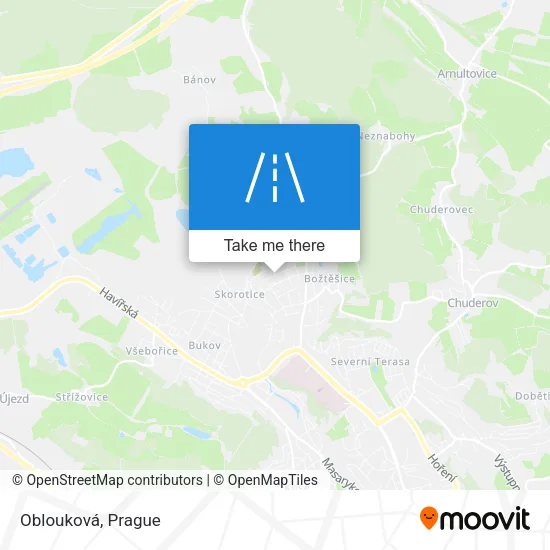 Карта Oblouková