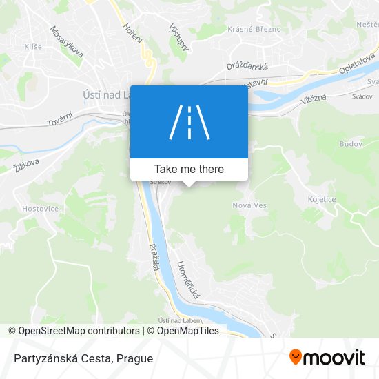 Partyzánská Cesta map