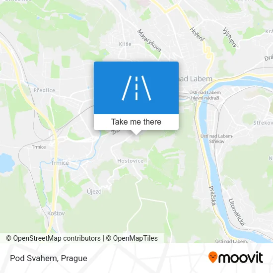 Карта Pod Svahem