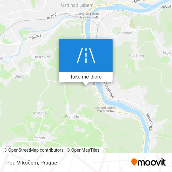 Карта Pod Vrkočem