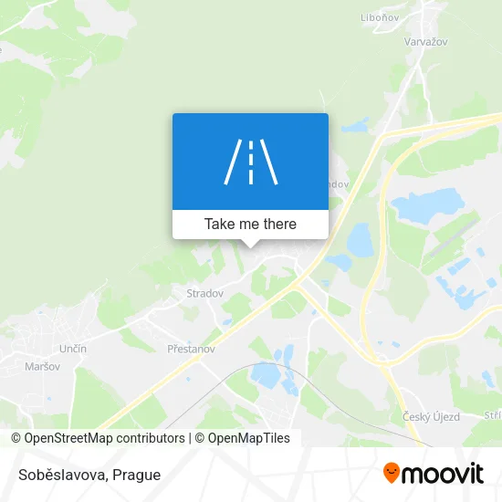 Карта Soběslavova