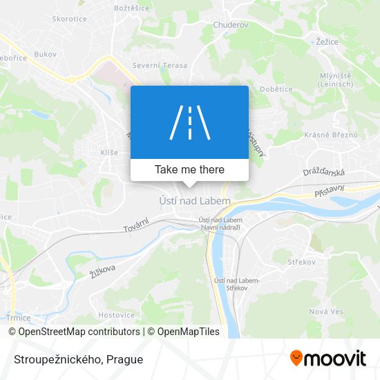 Stroupežnického map