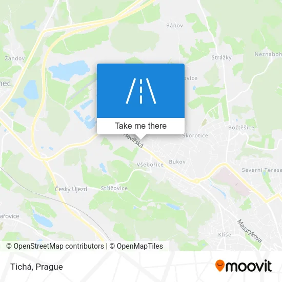 Карта Tichá