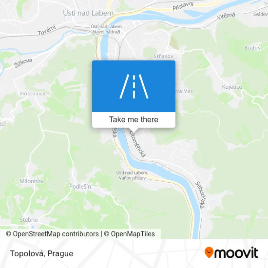 Карта Topolová