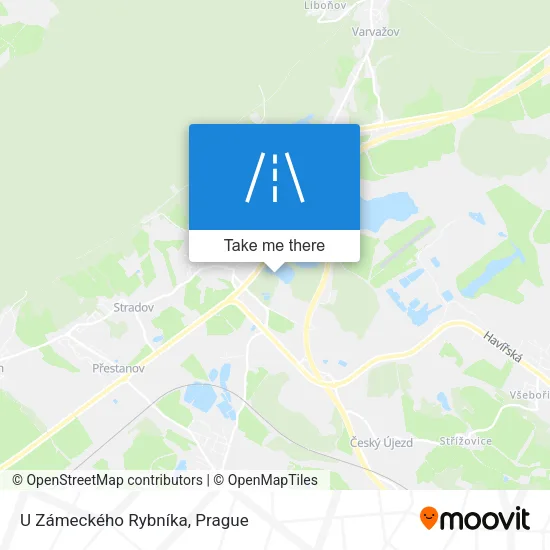 Карта U Zámeckého Rybníka