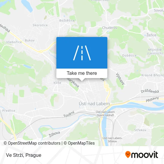 Карта Ve Strži
