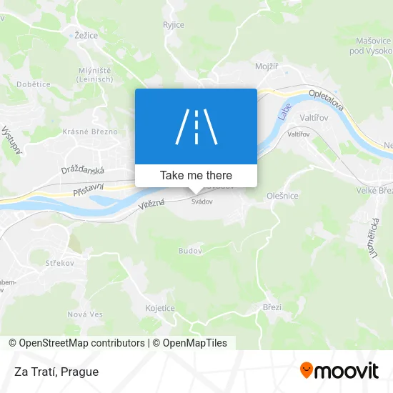 Карта Za Tratí