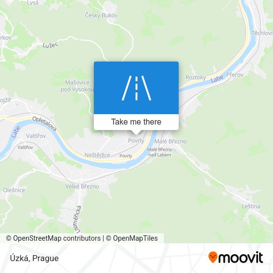 Карта Úzká