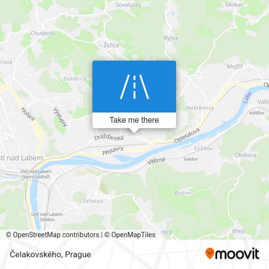Čelakovského map