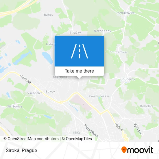 Карта Široká