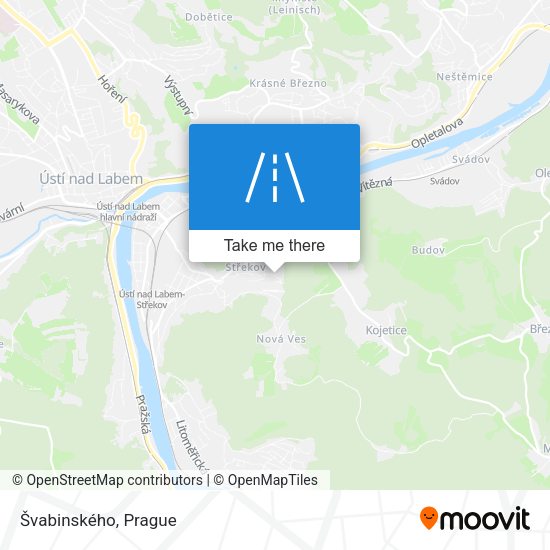 Švabinského map