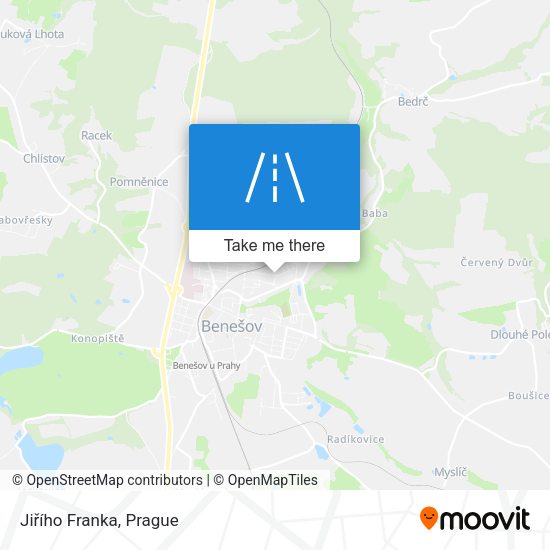 Jiřího Franka map