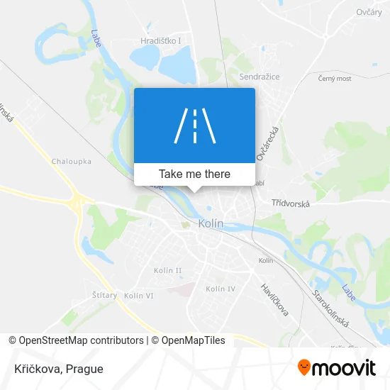 Карта Křičkova