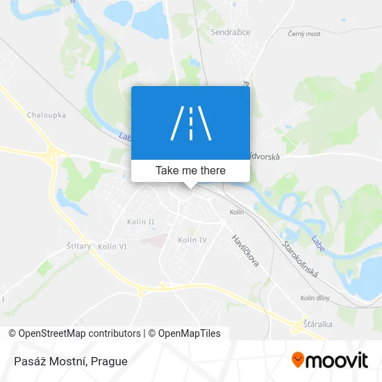 Карта Pasáž Mostní