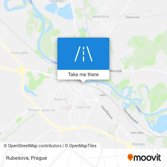 Карта Rubešova