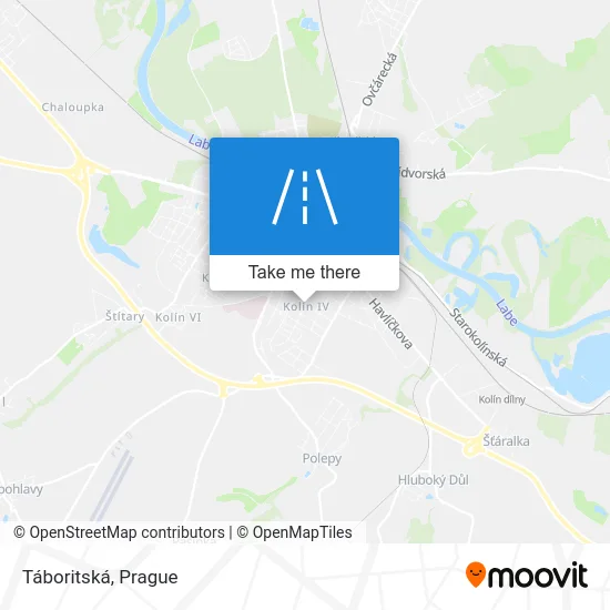 Карта Táboritská