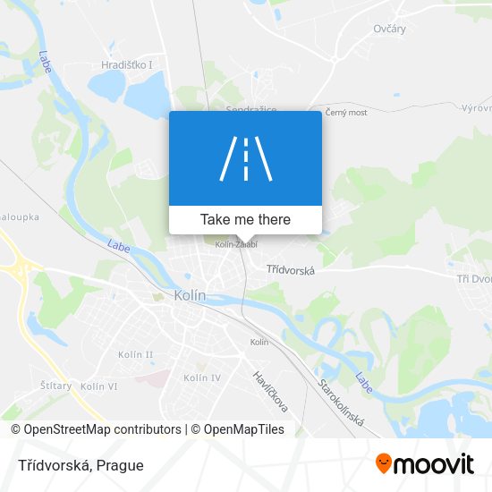Třídvorská map